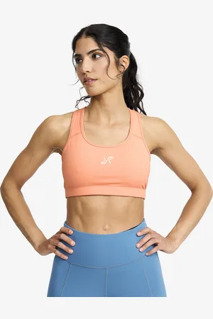 RevolutionRace RVRC Sports Bra Damskie Blooming Dahlia