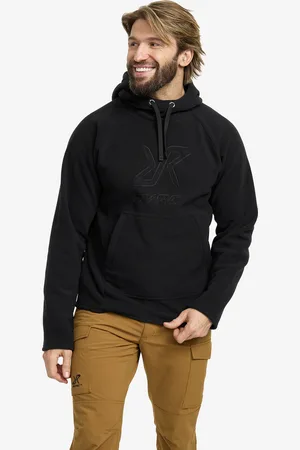 RevolutionRace Polar Fleece Hoodie Męskie Black