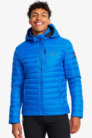 RevolutionRace Helium Down Jacket Męskie Classic Blue