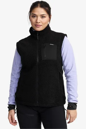 RevolutionRace Bigfoot Pile Vest Damskie Jetblack