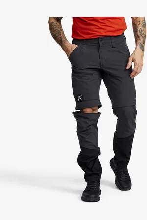 RevolutionRace Range Pro Stretch Zip-off Pants Męskie Anthracite/Black