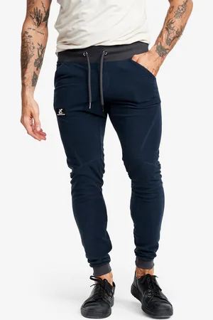 RevolutionRace Trekker Fleece Pants Męskie Thunder Blue