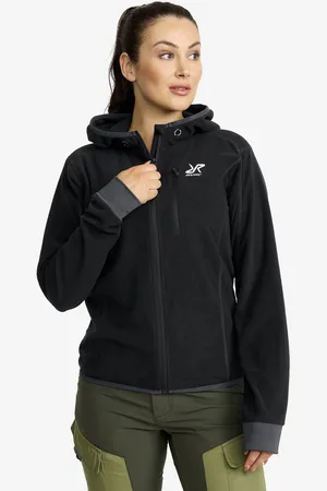 RevolutionRace Trekker Hoodie Damskie Black/Anthracite