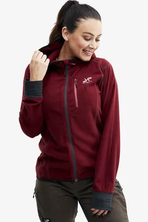 RevolutionRace Trekker Hoodie Damskie Chilli