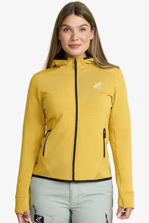 RevolutionRace Waffle Hoodie Damskie Sauterne