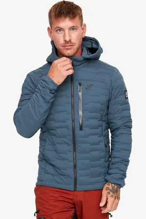 RevolutionRace Flex Stretch Down Jacket Męskie Moonlit Ocean