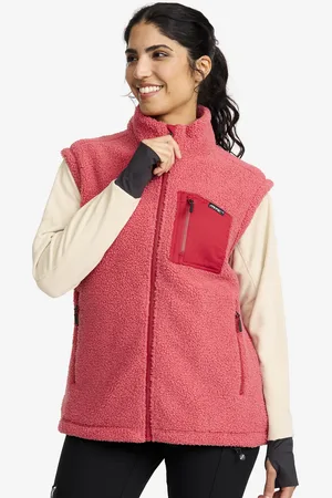 RevolutionRace Bigfoot Pile Vest Damskie Holly Berry