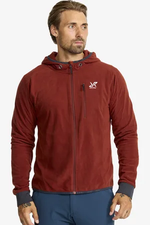 RevolutionRace Trekker Hoodie Męskie Fired Brick