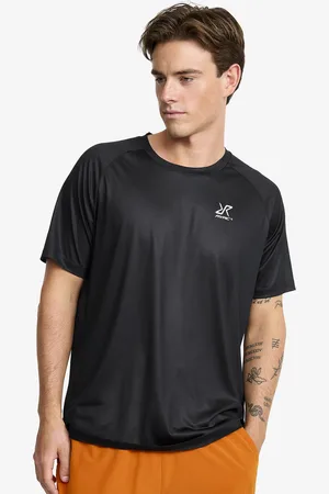 RevolutionRace Intensity Light Crew Neck T-shirt Męskie Black
