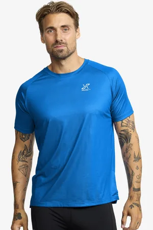 RevolutionRace Intensity Light Crew Neck T-shirt Męskie Imperial Blue
