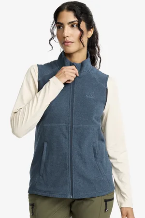 RevolutionRace Essential Fleece Vest Damskie Moonlit Ocean