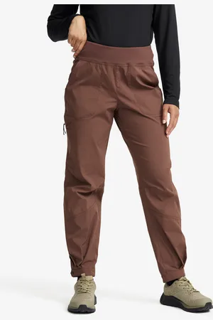 RevolutionRace Breezy Ankle Outdoor Pants Damskie Brown Stone