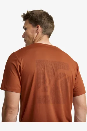 RevolutionRace Mission Graphic Logo T-shirt Męskie Rusty Orange