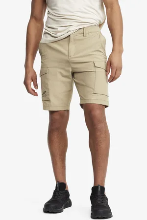 RevolutionRace Adventure Cargo Stretch Shorts Męskie Khaki