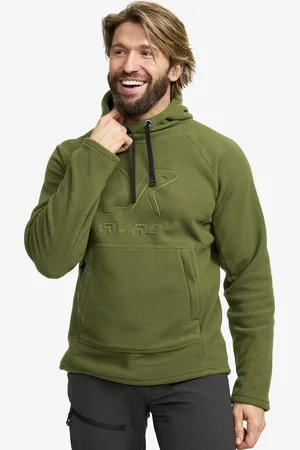 RevolutionRace Polar Fleece Hoodie Męskie Cypress