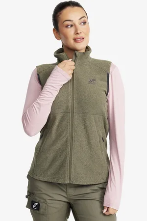 RevolutionRace Essential Fleece Vest Damskie Grape Leaf