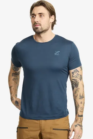 RevolutionRace Mission Slim Fit T-shirt Męskie Moonlit Ocean