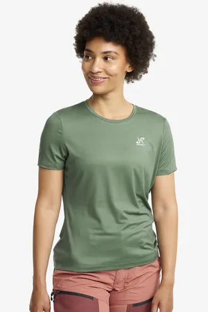 RevolutionRace Mission T-shirt Damskie Dusty Green