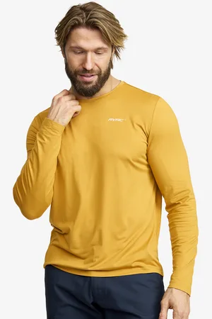 RevolutionRace Mission Long-sleeved T-shirt Męskie Harvest Gold