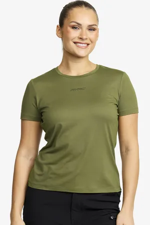 RevolutionRace Mission Logo T-shirt Damskie Cypress