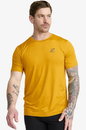 RevolutionRace Stride Active T-shirt Męskie Golden Yellow