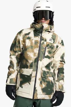 RevolutionRace Halo 2L Insulated Ski Jacket Męskie Garden Topiary/Kelp Beige
