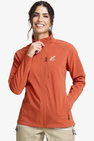 RevolutionRace Exciter Light Softshell Jacket Damskie Mecca Orange