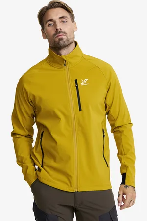 RevolutionRace Exciter Light Softshell Jacket Męskie Golden Palm