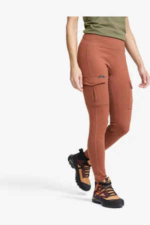 RevolutionRace Summit Pocket Tights Damskie Pink Mahogany