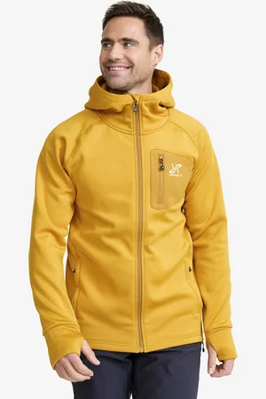 RevolutionRace Evolution Stretch Fleece Hoodie Męskie Nugget Gold