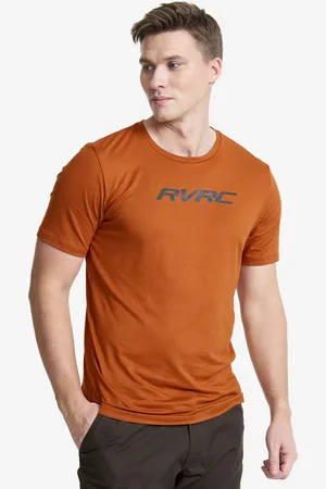 RevolutionRace Mission Logo T-shirt Męskie Terracotta Brown