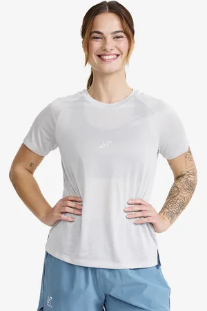 RevolutionRace Intensity Light Crew Neck T-shirt Damskie Vapor Blue