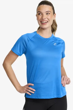 RevolutionRace Intensity Light Crew Neck T-shirt Damskie French Blue