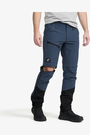 RevolutionRace Range Pro Stretch Zip-off Pants Męskie Moonlit Ocean/Black