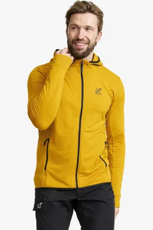 RevolutionRace Waffle Hoodie Męskie Nugget Gold
