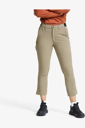 RevolutionRace Variety High-waist Cropped Pants Damskie Brindle
