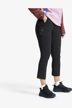RevolutionRace Variety High-waist Cropped Pants Damskie Black