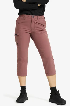 RevolutionRace Adventure 3/4 Stretch Pants Damskie Vintage Rose