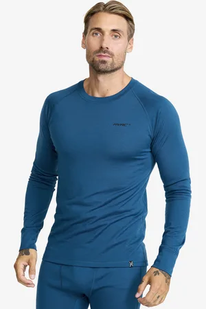 RevolutionRace Mount Merino Long Sleeve Top Męskie Blue Opal