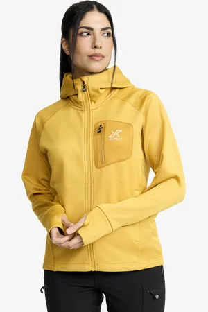 RevolutionRace Evolution Stretch Fleece Hoodie Damskie Sauterne