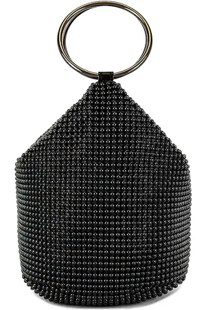 Olga Berg Bianca Ball Mesh Handle Bag