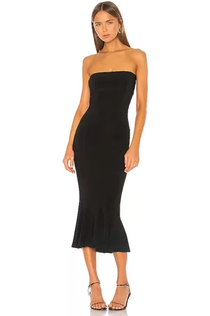 Norma Kamali Strapless Fishtail Dress