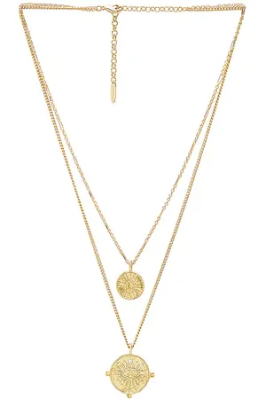 Luv AJ X REVOLVE The Double Coin Charm Necklace