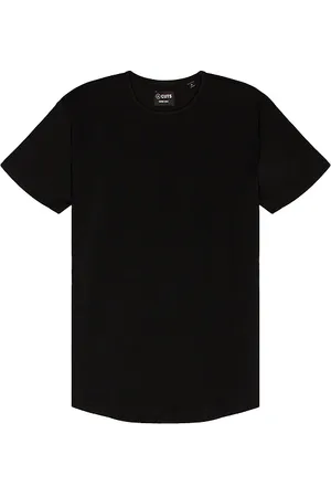 Cuts Crew Curve Hem T-Shirt