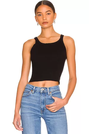 RE/DONE X Hanes Cropped Rib Tank
