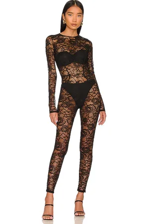 FLEUR DU MAL Lace Catsuit