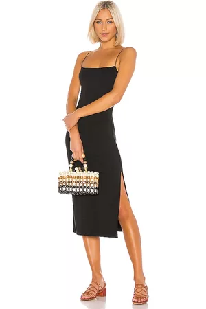 ENZA COSTA Strappy Side Slit Dress