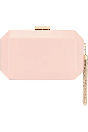 Olga Berg Lia Facetted Clutch With Tassel