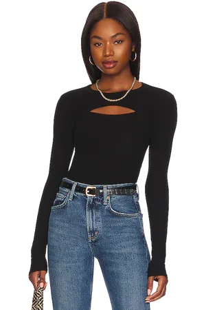 ENZA COSTA Silk Knit Cutout Crew