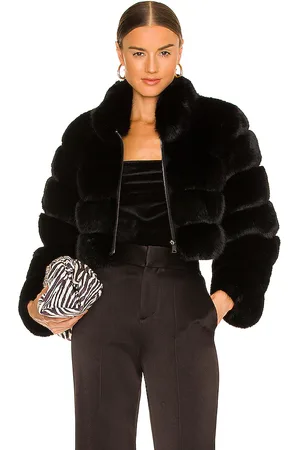 Adrienne Landau Faux Fox Fur Jacket